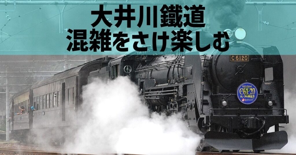 混雑をさけ大井川鐵道のトーマスを楽しむ
